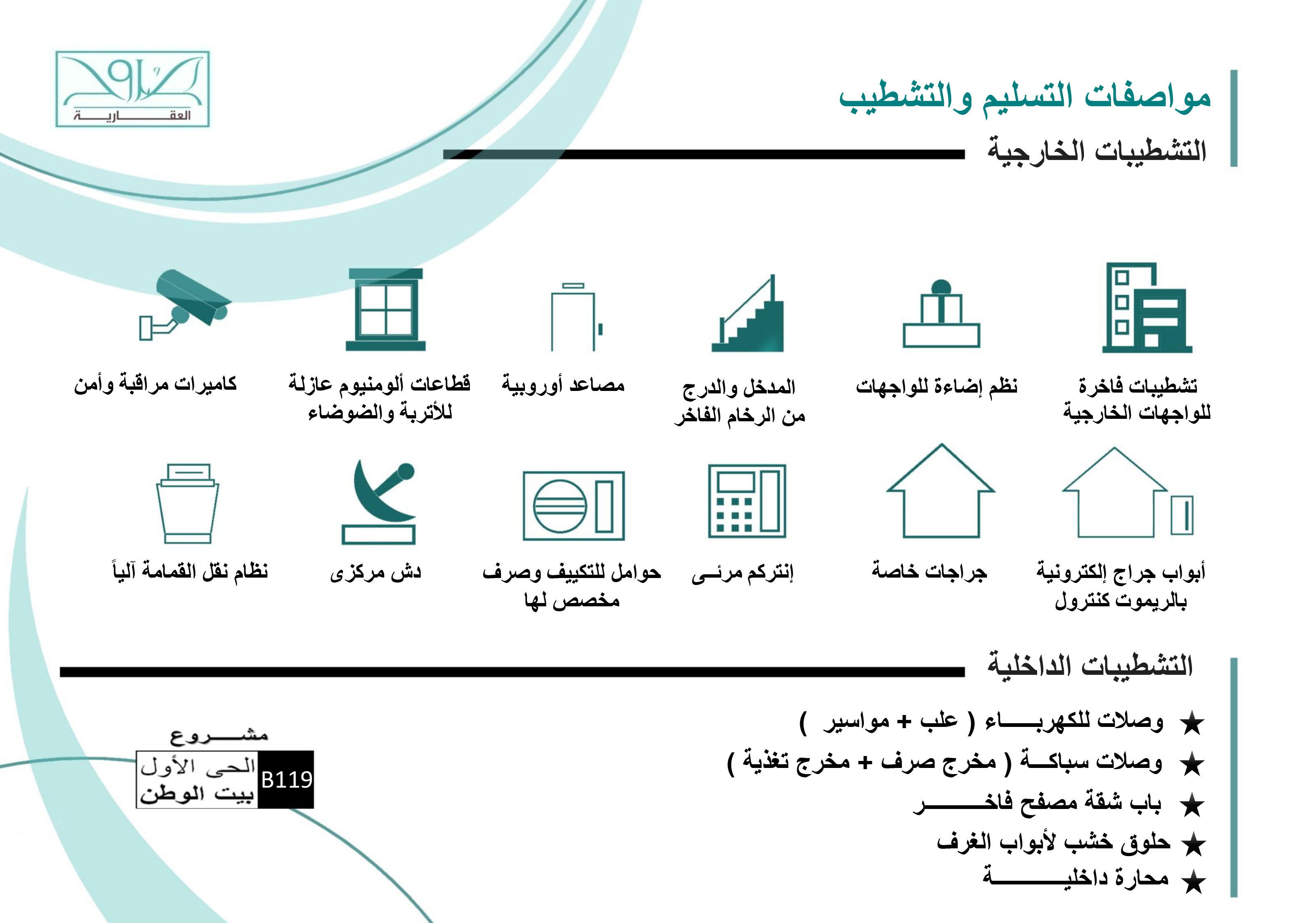 مشروع B119 الحي الاول بيت الوطن القاهره الجديده